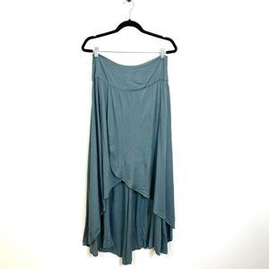 O'Neill Ambrosio Maxi Woven Skirt Size Large Balsam Green 100% Viscose